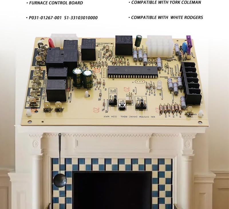 BestParts Upgraded Furnace Control Board Compatible with York Coleman 031-01267-001A