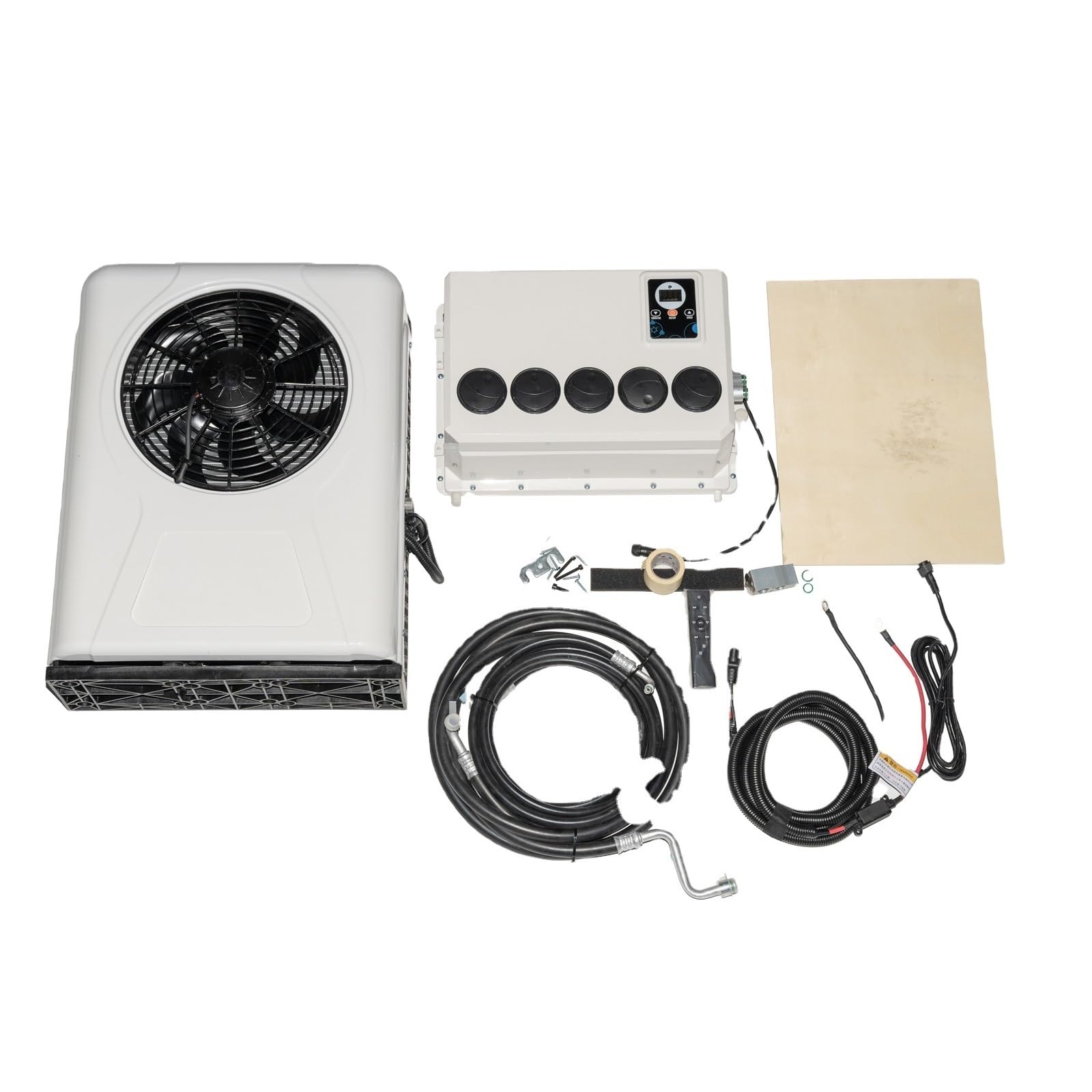 JVDDI RV Air Conditioner, Electric Truck Car Split Air Conditioner,12V Parking Conditioning 24V For RV Tractor Camper Van Motorhome(Air conditioner 24V)