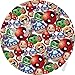 ROOMBA - Juego de 2 Alfombrillas de baño para decoración de baño, Antideslizantes, para baño, para Suelos, Ducha, Cocina, Alfombra de Dormitorio, cojín, diseño de emoticonos