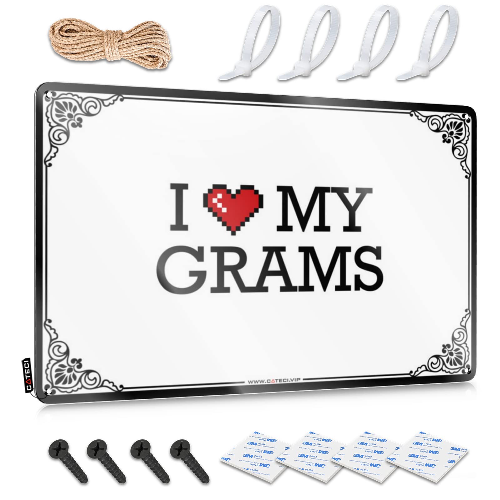 Fzfn Colour I Love My Grams Waterproof Adorable - Lake Art Wall Art Decoration(30X40cm)