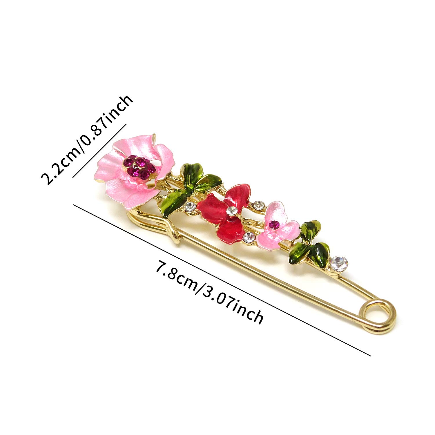 Epingle A Nourrice 6 épingles à Nourrice Décoratives XXL - Style Vintage - Feuille De Ginkgo Epingles A Nourrice