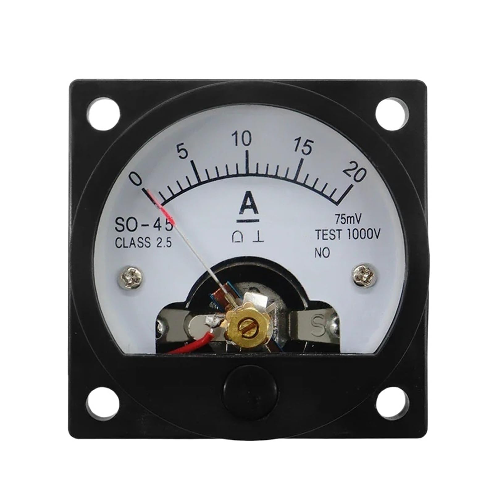 Ampèremètre de tableau DC50A pour éviter la surcharge des circuits 45mm - 5