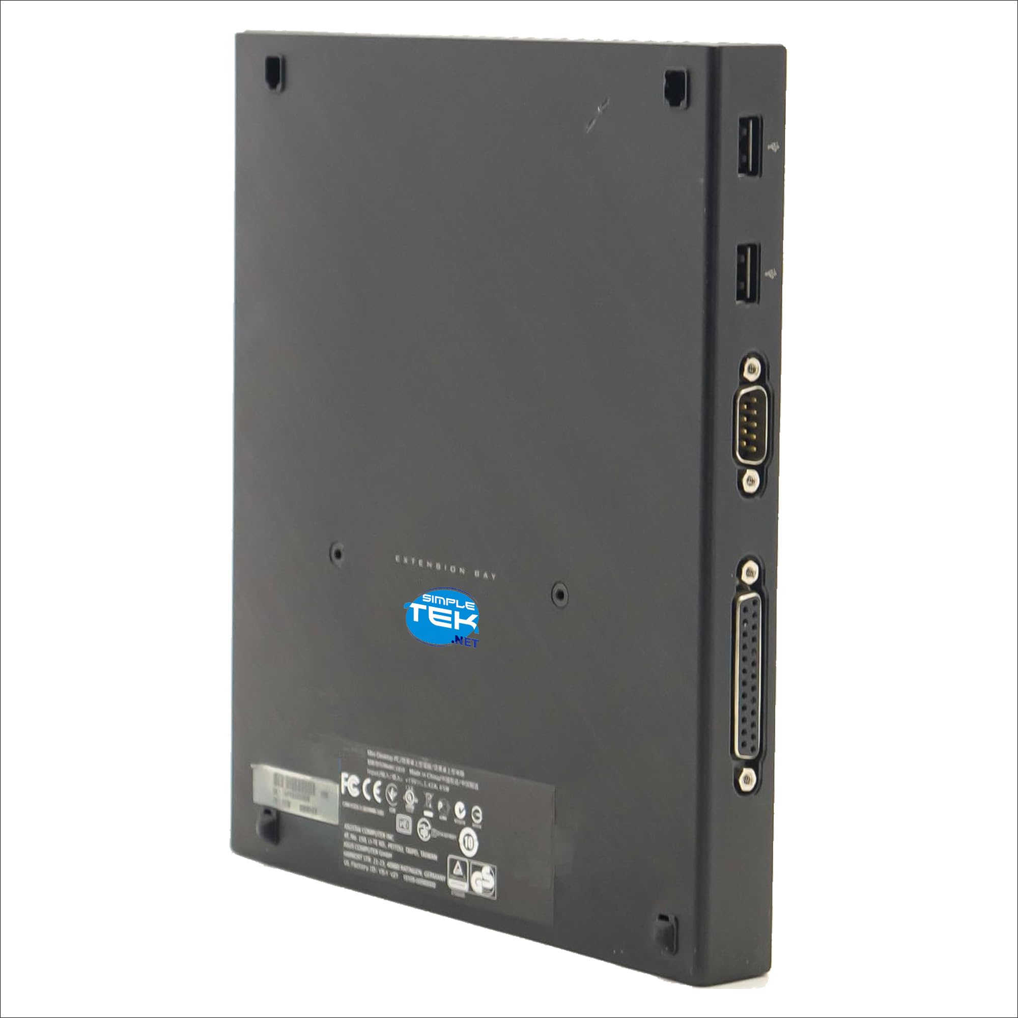 SIMPLETEK - Masterizzatore DVD-RW/Lettore CD-RW Esterno USB Compatibile con ASUS E810 Expansion Bay | Con Porta Seriale e Parallela, Ricondizionato