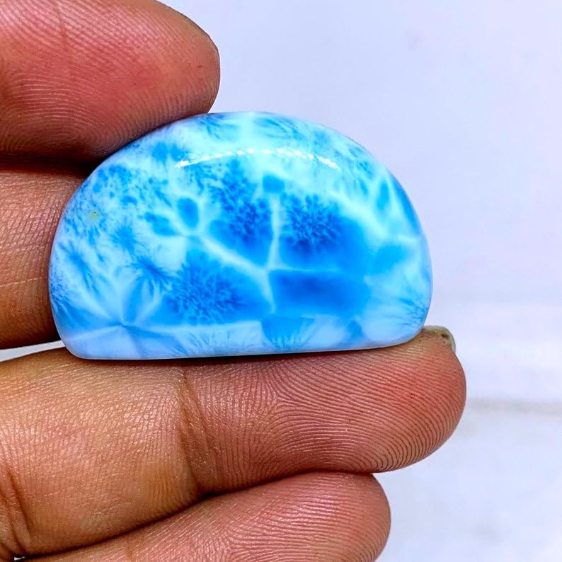 Pierre de larimar véritable de collection GH_NAT_07351 pour joaillerie - 4