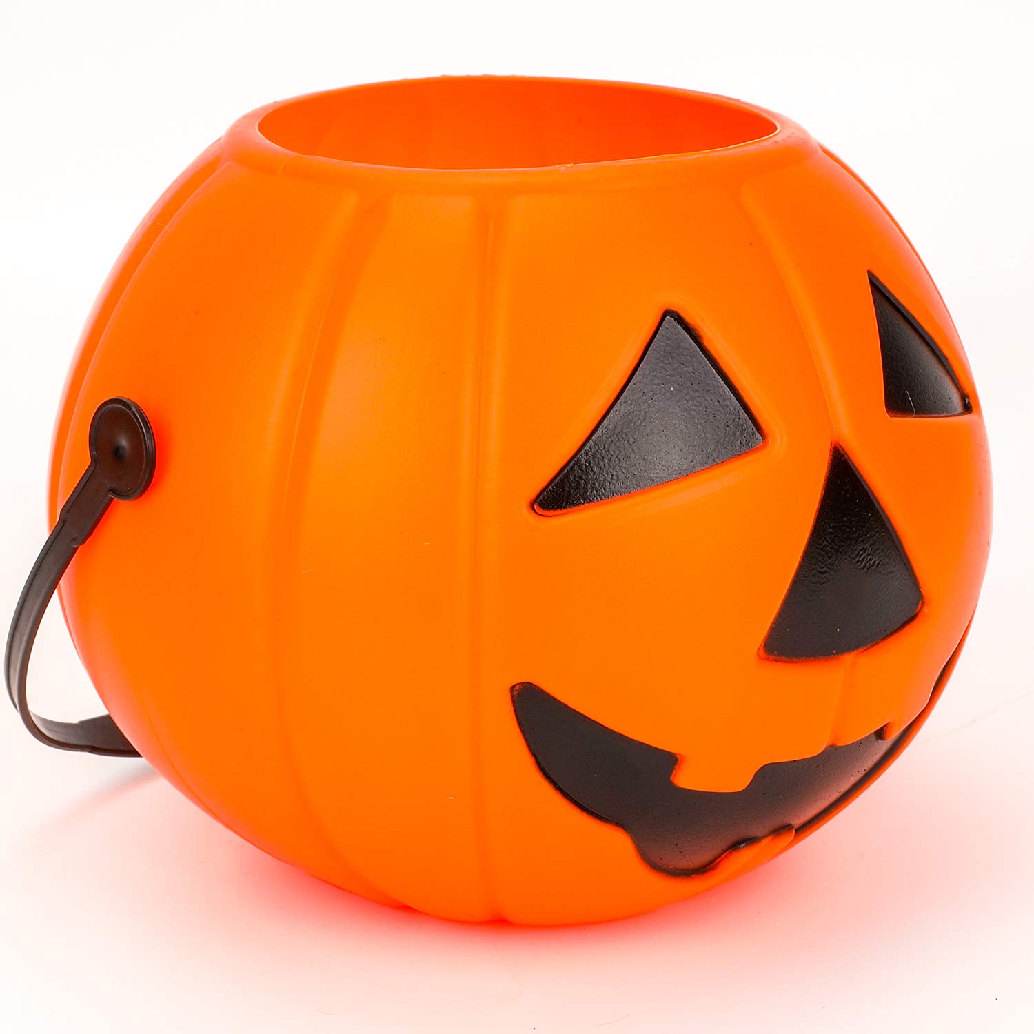 Secchio Zucca Halloween Boland - Con Luci E Suoni, 17x13cm, Per Dolcetto O Scherzetto - Foto 7