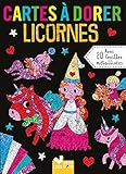  Cartes à dorer - Licornes