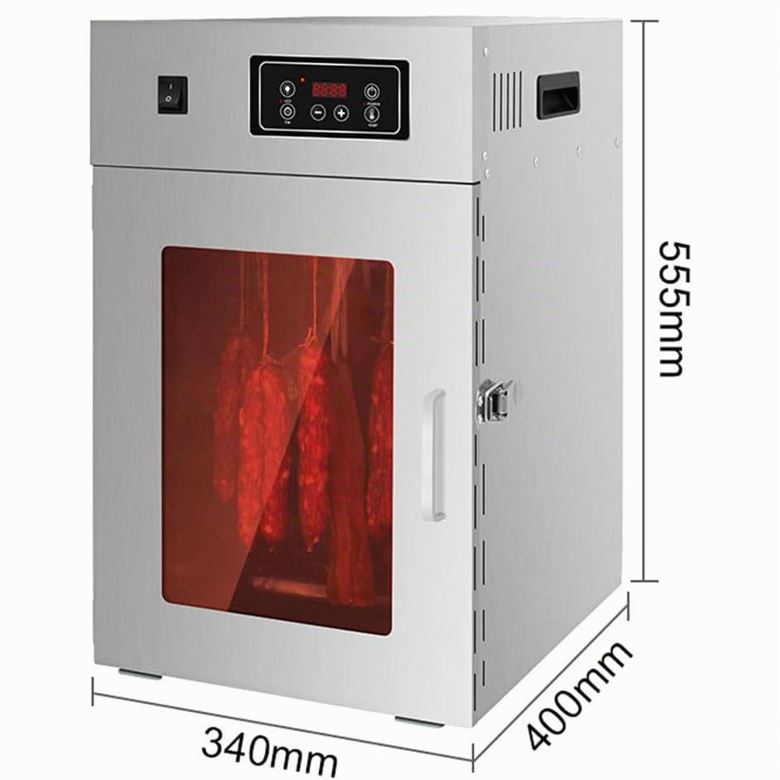 Secador de alimentos comercial, deshidratador de alimentos y armario de secado, refrigerador AGER, secador giratorio de acero inoxidable para salchichas, tocino, pollo, pato, pescado y res