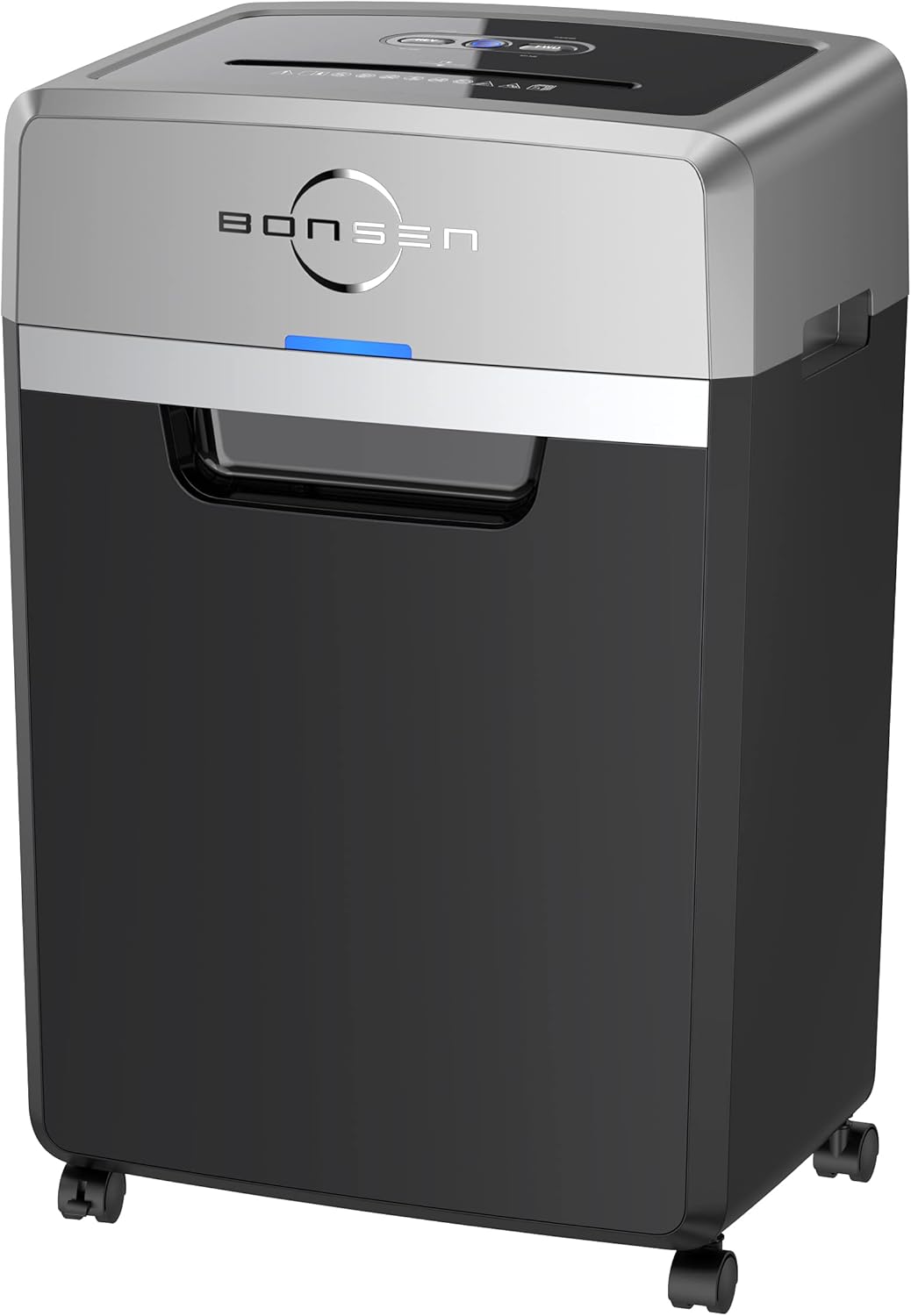 BONSEN Heavy Duty Paper Shredder, 24-Sheet Cross-Cut Shredder, 40-Min Continuous Running Time, Commercial Grade Shredder for Office, 7.9-Gallon Big Basket, 58dB Super Quiet, P-4 High Security (S3105) : Office Products