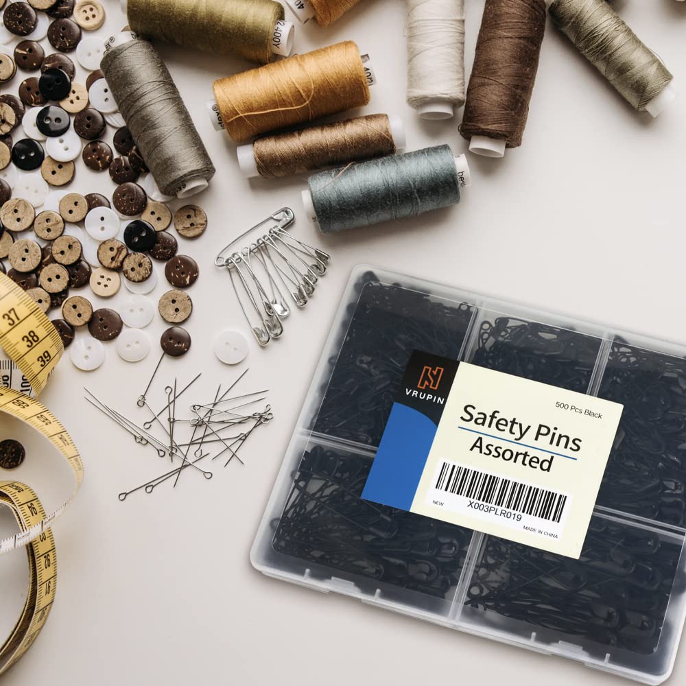 Assorted Pins Snapklik.com : Safety Pins Assorted, 500 PCS Safety Pins, 5 Different ...