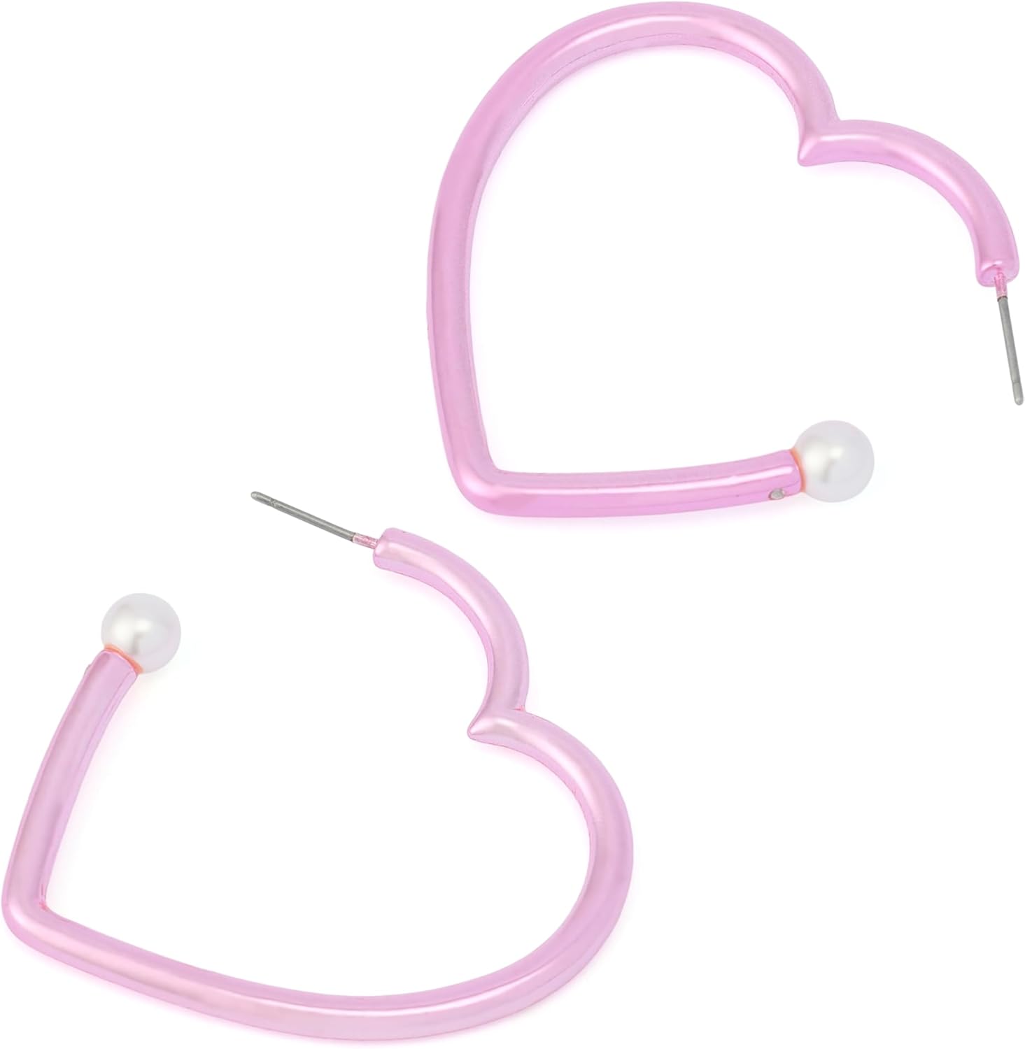 Betsey Johnson Jewelry Women's Love Spell Heart Hoop Earrings - Image 2