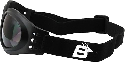 Miniatura 7 de 2 pares de gafas Birdz Parrot negro plegables acolchadas para motocicleta, lentes transparentes y ahumadas para hombres y mujeres