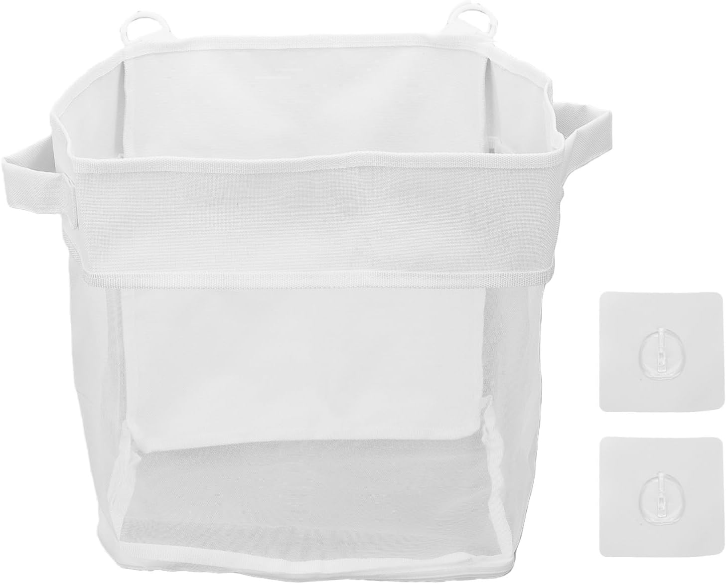 Brrnoo Bath Toy Organizer Wall Mounted Bath Toy Holder Bathtub Storage Bag with Quick Dry Mesh and Double Zipper for Bathroom Shower Toys and Accessories (27.0 * 31.0cm)