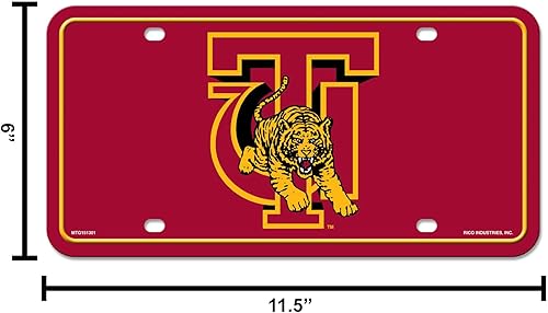 Miniatura 209 de NCAA etiqueta de metal para auto, negro