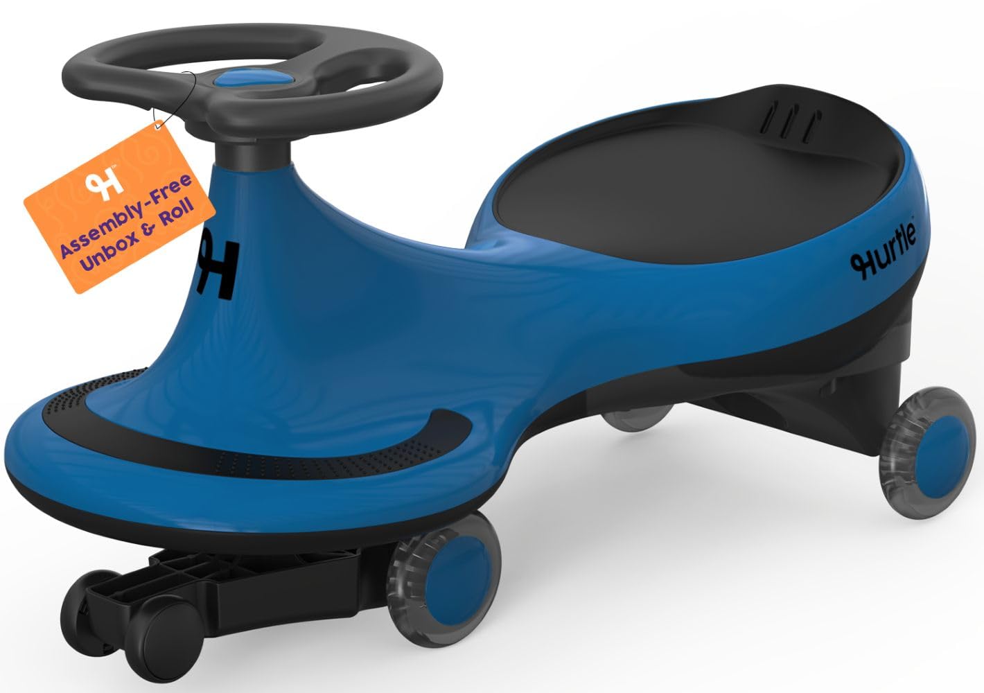 Hurtle Coche correpasillos Tipo Wiggle Coaster Car, Montable para niños sin Pedales ni batería, con Giro y Movimiento, Uso en Interior y Exterior, 2 años en adelante