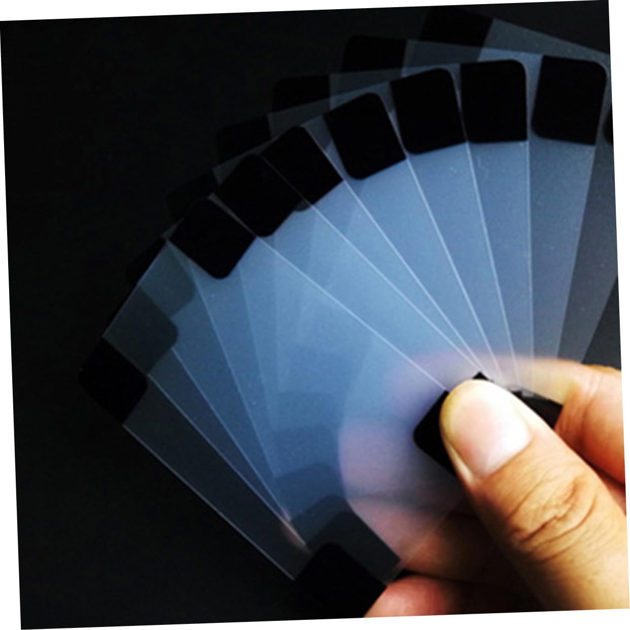 ibasenice 3pezzi Carte Da Poker Plastica Trasparente Impermeabili Creativo Per Giochi e Collezionismo Materiale Flessibile e Resistente Ai Graffi