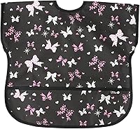 Vista 2 de Plie Short Sleeve Waterproof Bib for Toddlers – Easy Clean Feeding Apron for Mealtime, Daycare, Self-Feeding, Lightweight