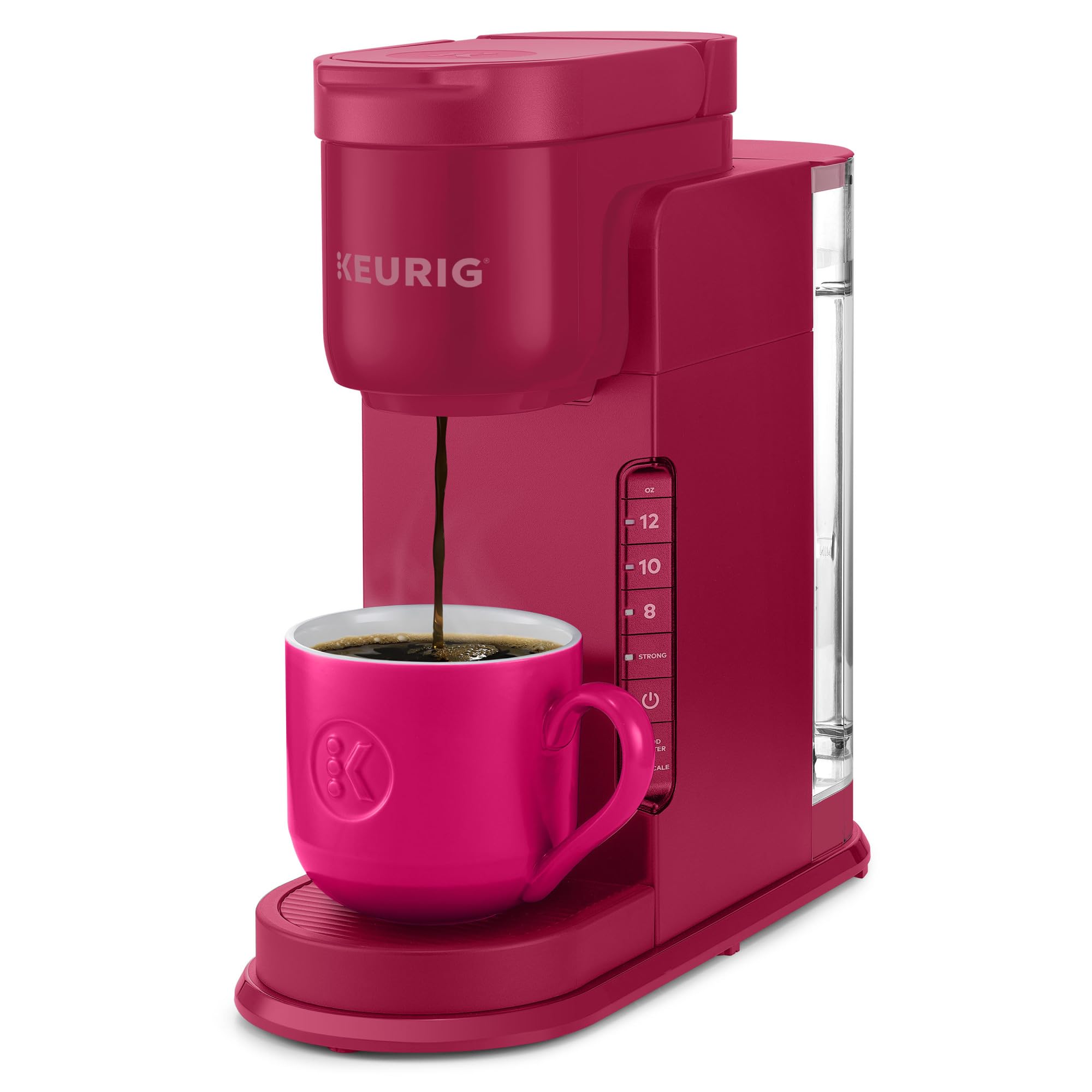 Keurig K-Express Single Serve K-Cup Pod Coffee Maker, 3 Brew Sizes, Strong Button Feature, 42oz Removable Reservoir, Island Berry