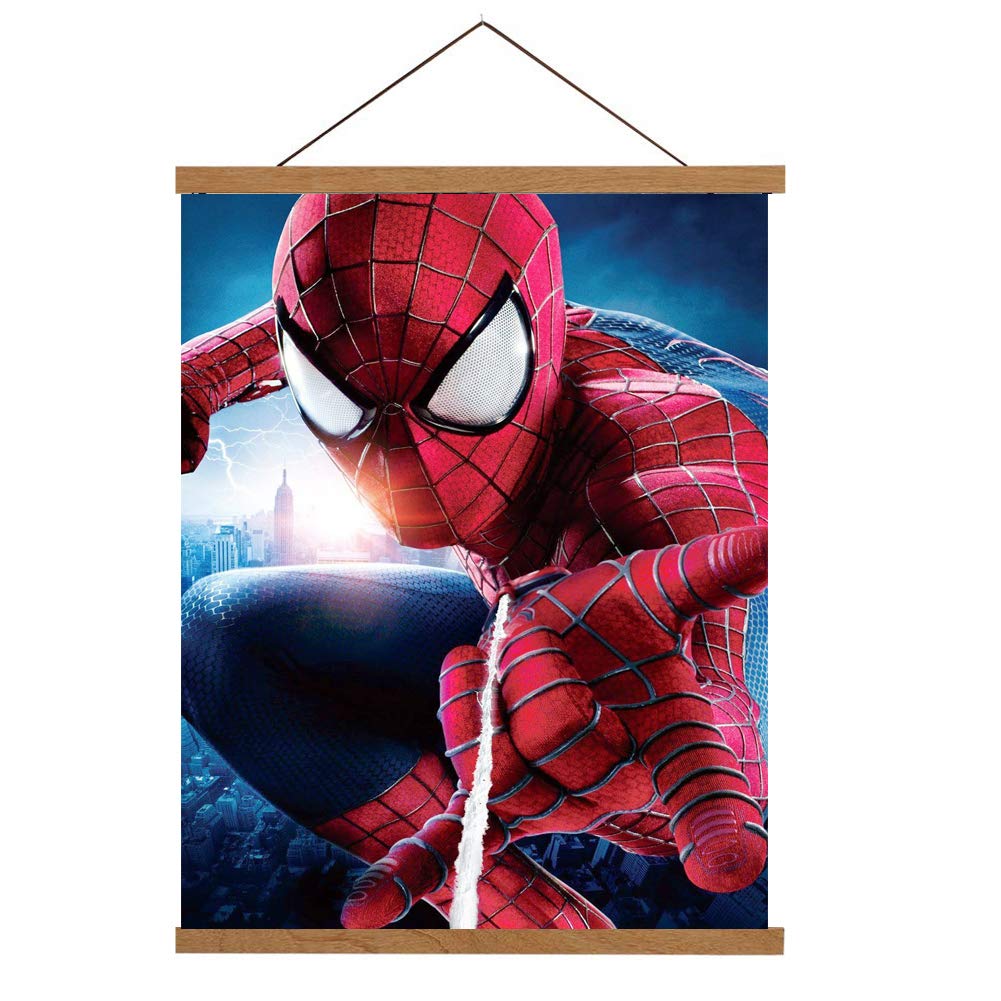 Kit Art Diamant Spiderman - Peinture Diamant Ronde 30x40cm - Loisir Créatif Adultes/Enfants