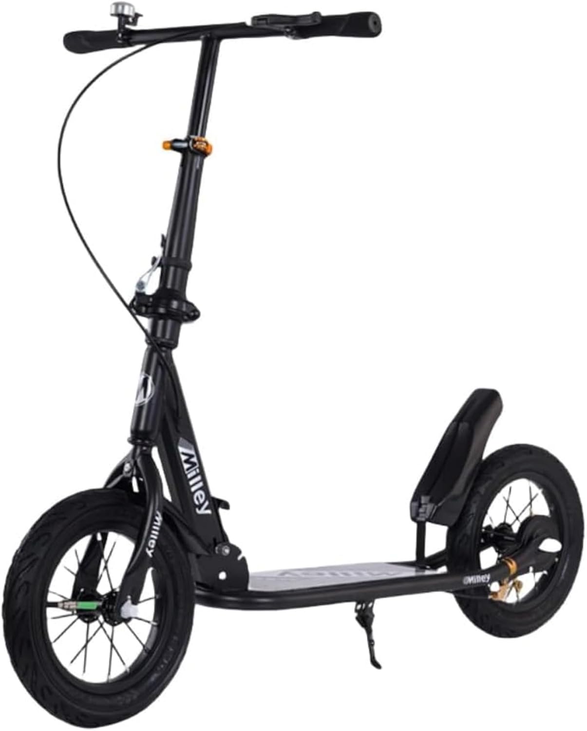 Kickboard Kick Scooter Foldable Stand with Disc Handbrake and Extra Wide Wheels for Kids Adults Commuting Leisure Transportation