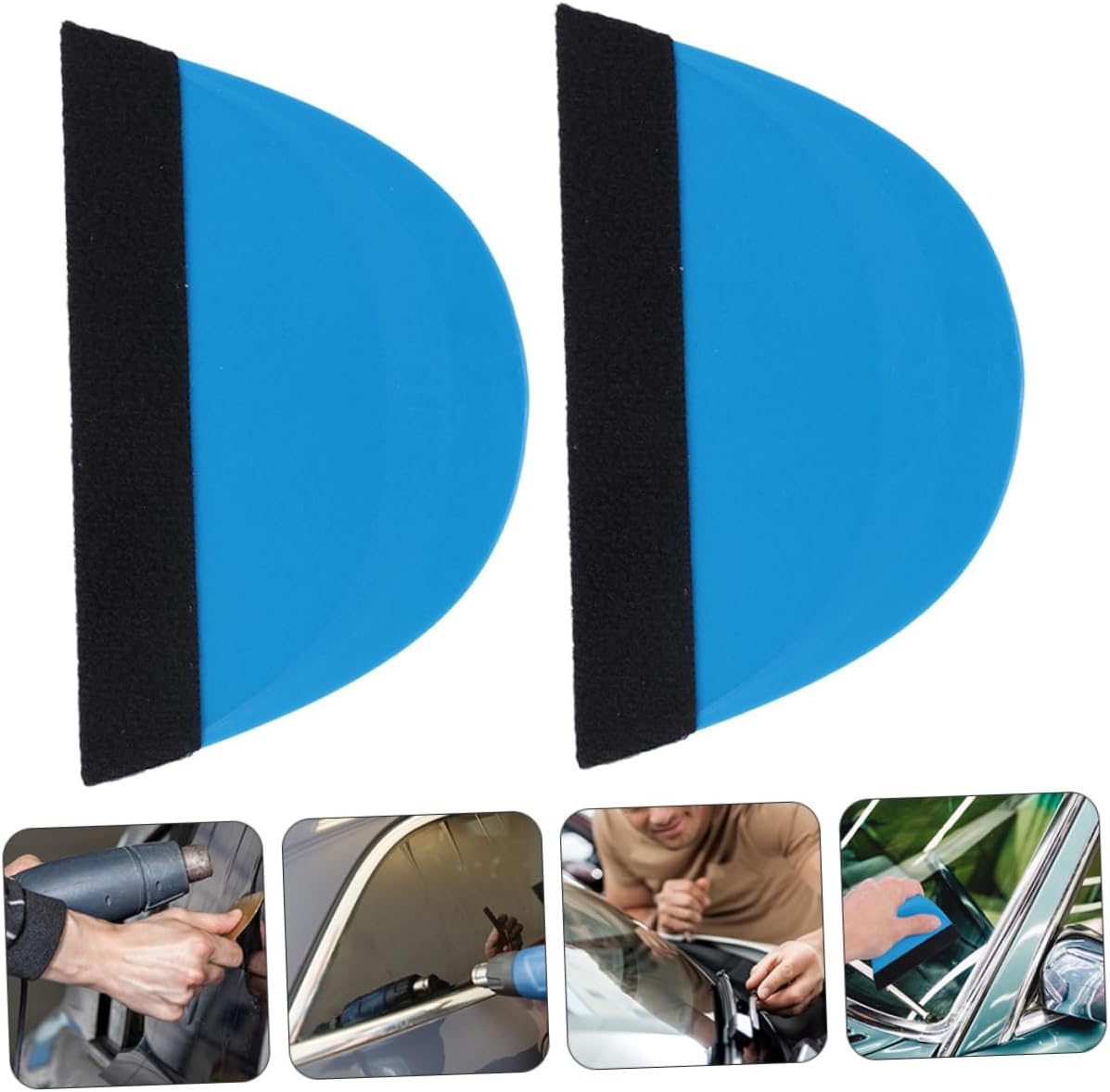 Car Film Tool Set 2 Pcs Plastic Squeegee for Vehicle Film Application Soft Scraper for Vinyl Wraps Auto Accessories