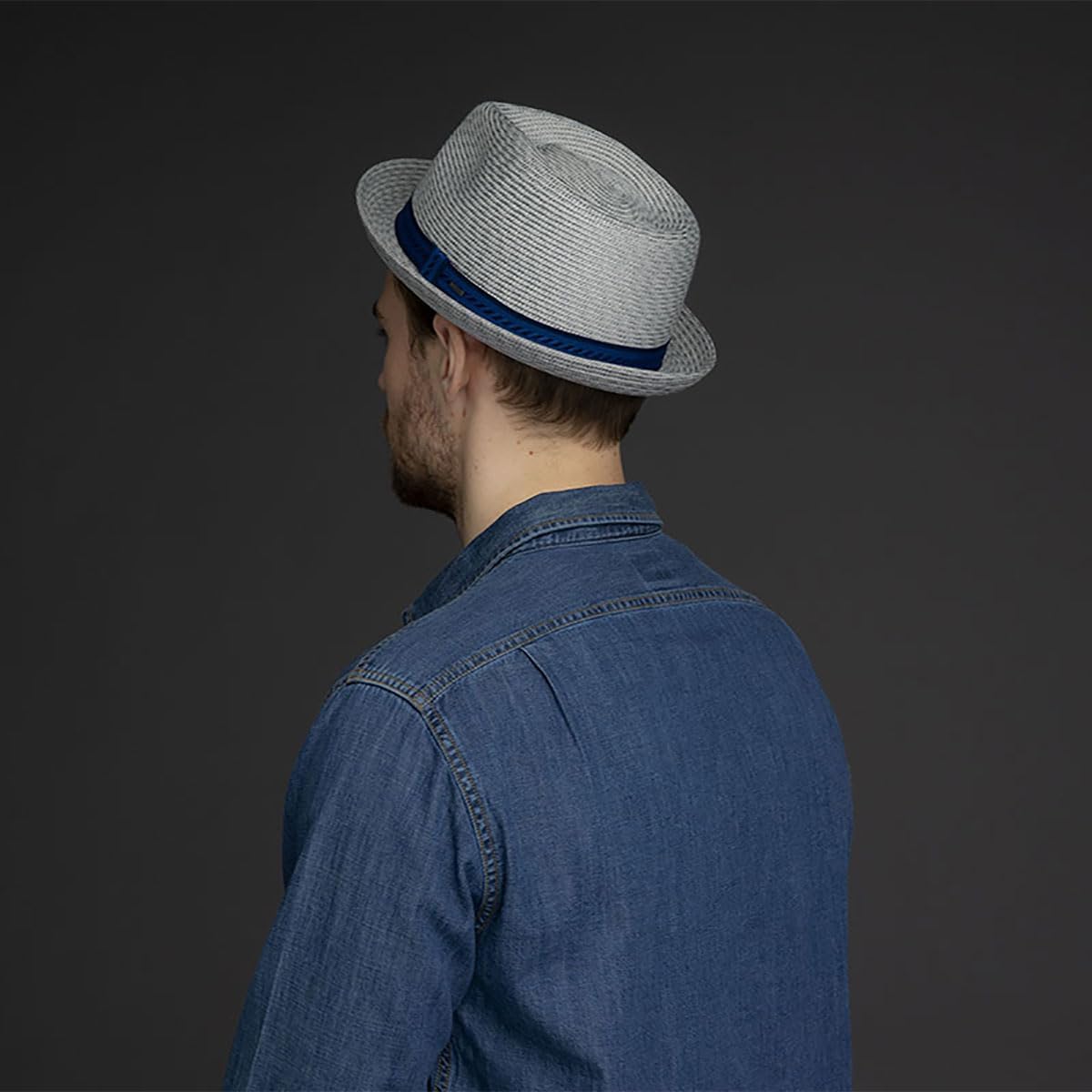 Bailey of Hollywood Men's Mannes Braided Fedora Trilby Hat - Image 9