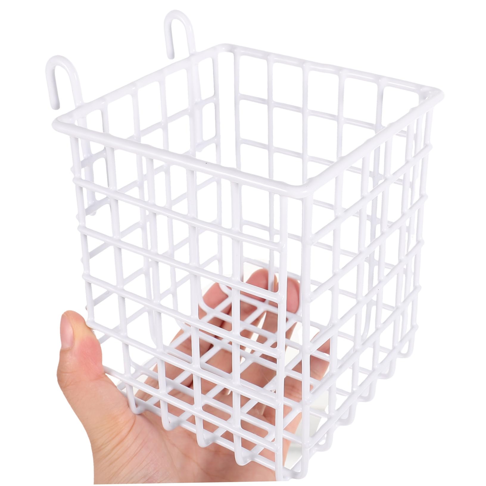 SOLUSTRE 2pcs Hanging Wire Basket for Kitchen and Bathroom Storage Space Saving Organizer for Cabinet Doors Pantry and Craft and Sturdy Design Multi Functional Use