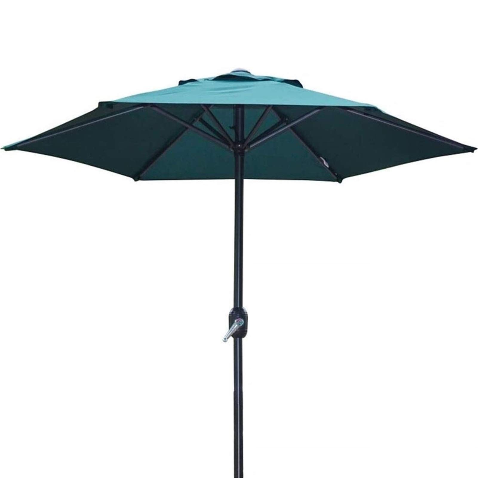 Outdoor Garden Umbrellas Round Garden Umbrella Umbrella Uv50+ Outdoor Patio Umbrella with Crank for Cafe Beach Pool Heavy Duty Ribs (Green A)