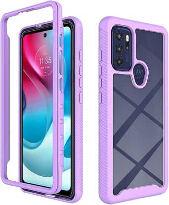 Case for Motorola Moto G60s, Anti-Fall and Shock-Absorbing Protective Flip Case, Purple