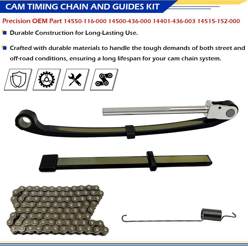 Cam Timing Chain and Guides Kit For Honda CRF100F NSF100 XL100S XR100 XR100R OEM#14550-116-000 14500-436-000 14401-436-003