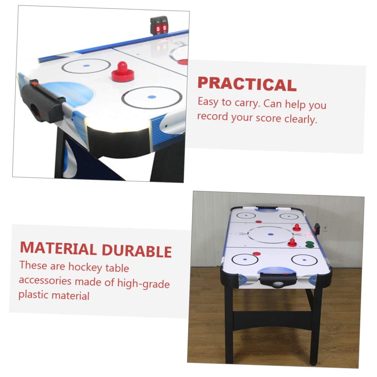 Homoyoyo 4pcs Hockey Table Score Boxes Ice Hockey Storage Box Tabletop Hockey Scorekeeper Hockey Scoring Counters Hockey Accessories