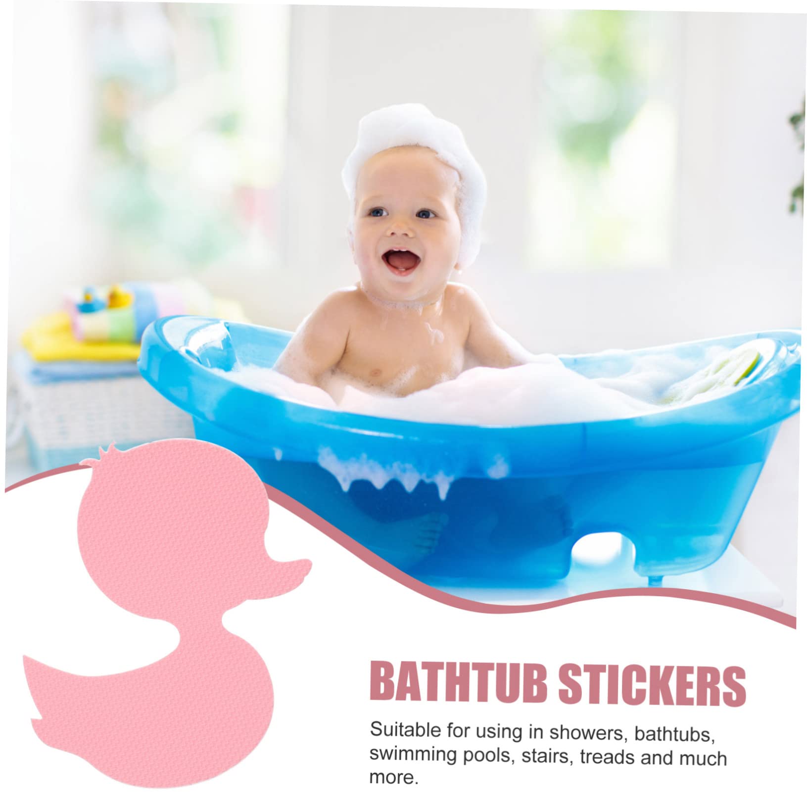 Alipis 120 Piezas En Forma De Pato Pegatinas Cintas Antideslizantes Ducha Antideslizante Pegatinas Peldaños De Ducha No Ducha Bañera Pegatinas Mañana Decorar Tómate Un Baño Bebé