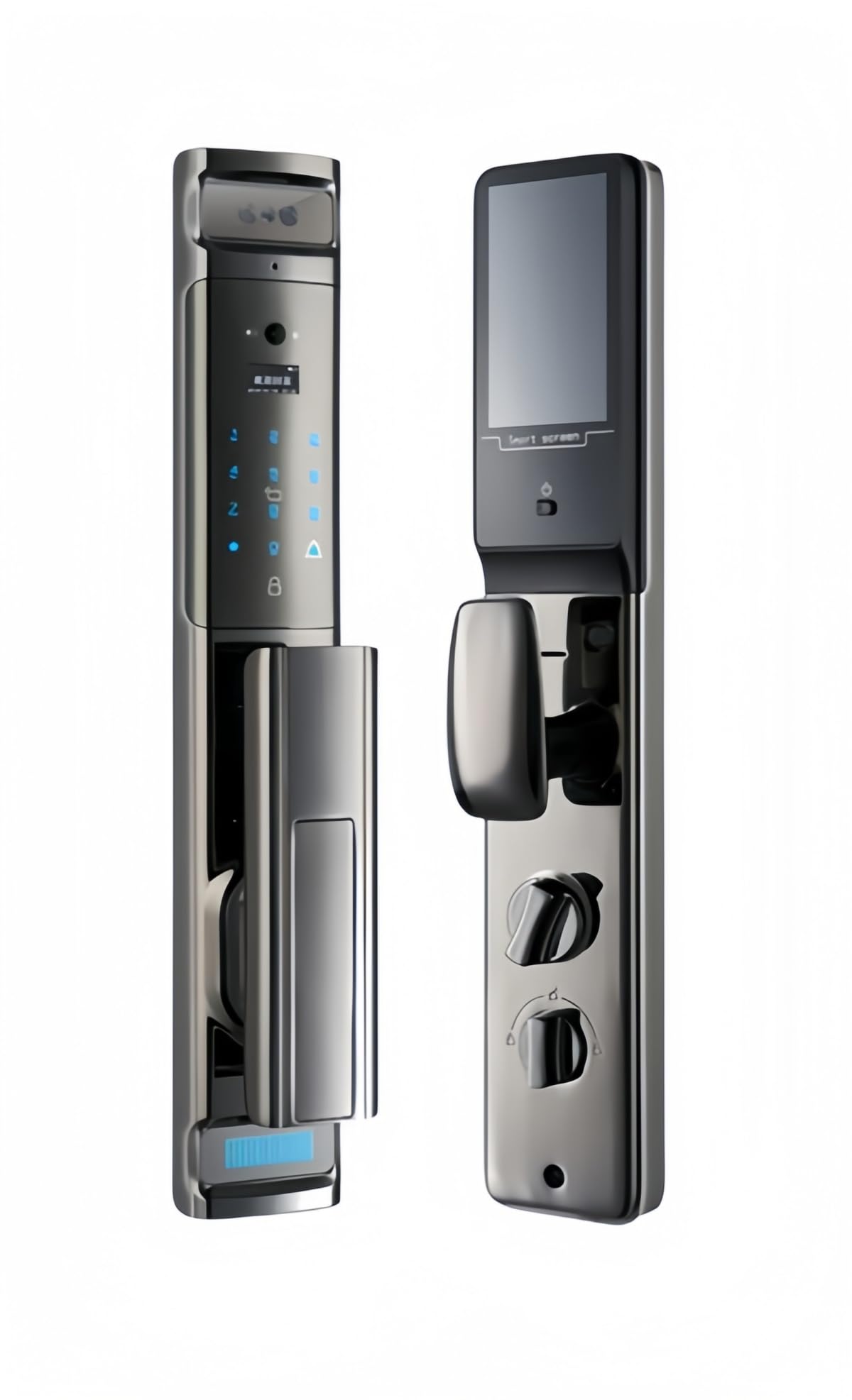 Styerpafa Smart Lock,3D Face Recognition, Fingerprint,NFC,Passcode,Mechanical Key,Remote.For Home,Valle,Office Apartment etc.Aluminum Alloy Electroplating Process Ppanel.HD Electronic Cat Eye.