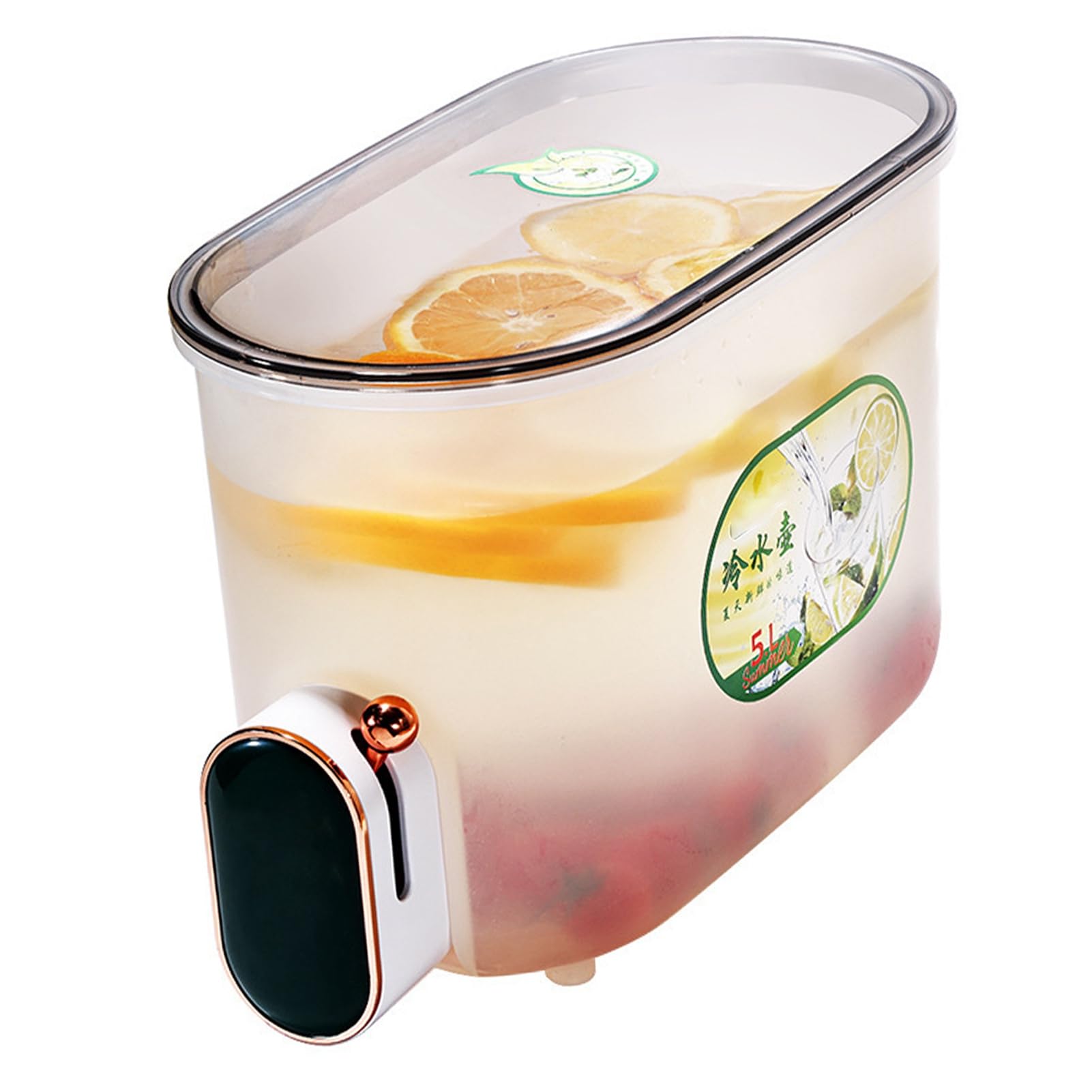 Bouilloire froide en plastique avec robinet 5L : stop au frigo encombré