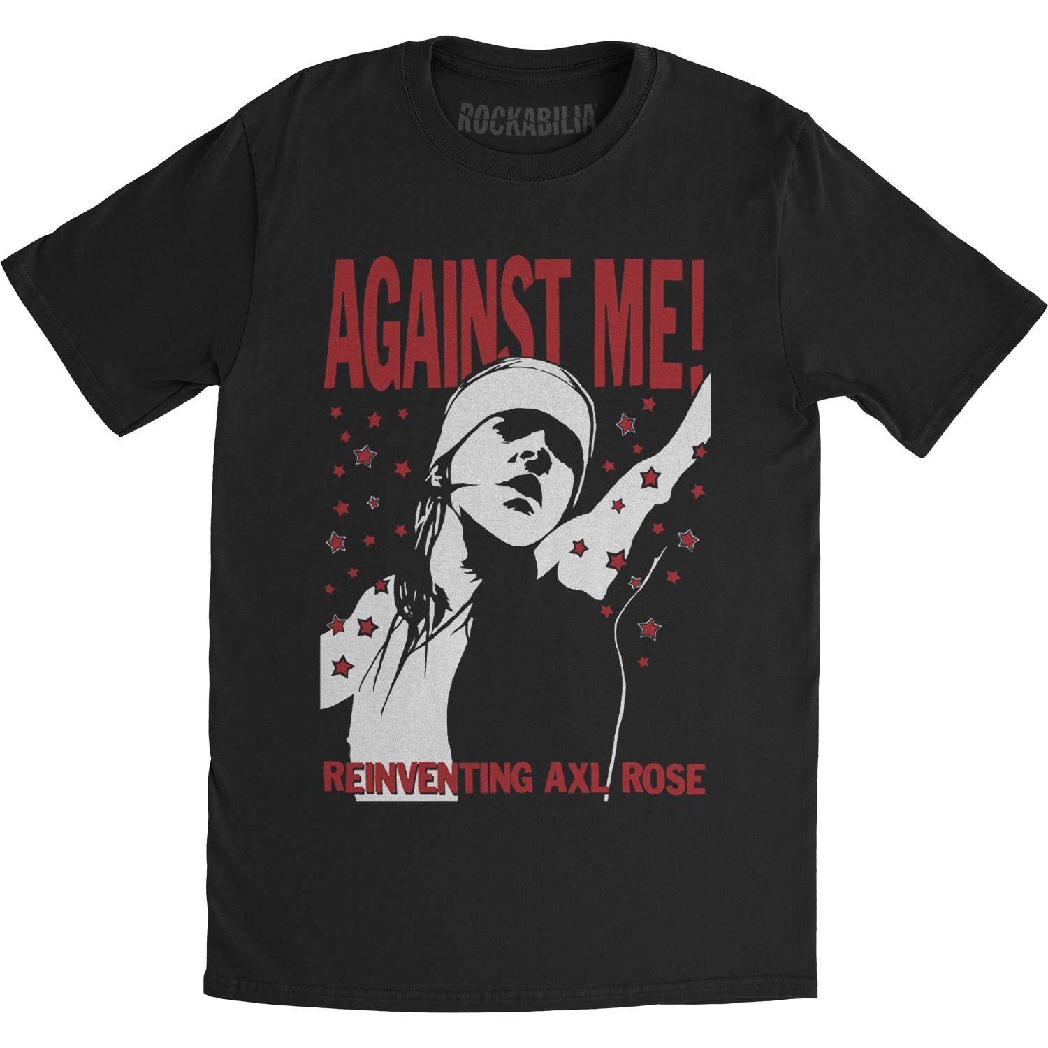 Against Me! Punk Rock Band Reinventing Axl Rose Adult Fitted Jersey T-Shirt Tee