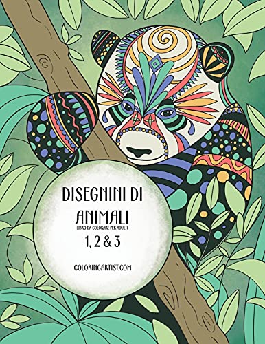 Disegnini di Animali Libro da Colorare per Adulti 1, 2 & 3 (Italian Edition)