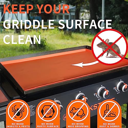 Silikon-Grillmatte für Blackstone-Grillplatte, strapazierfähige, lebensmittelechte Silikon-Grillabdeckung, schützt die Grillplatte vor Nagetieren, Insekten, Schmutz und Rost, hochwertige Silikon-Grillmatte – Bild 3