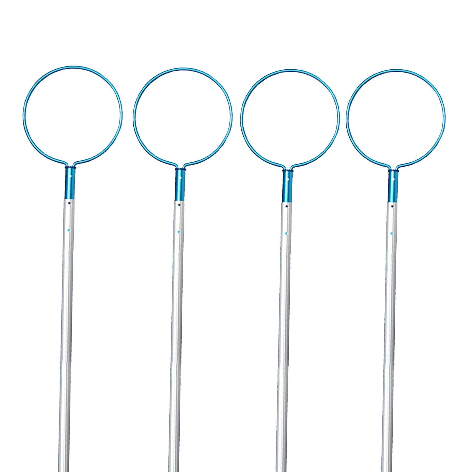 Gancho de Seguridad Ajustable Azul para Piscina - Pértiga telescópica de Rescate acuático de 5 Metros para Salvamento de Emergencia, prevención de ahogamientos, Barra de Salvamento de alumin