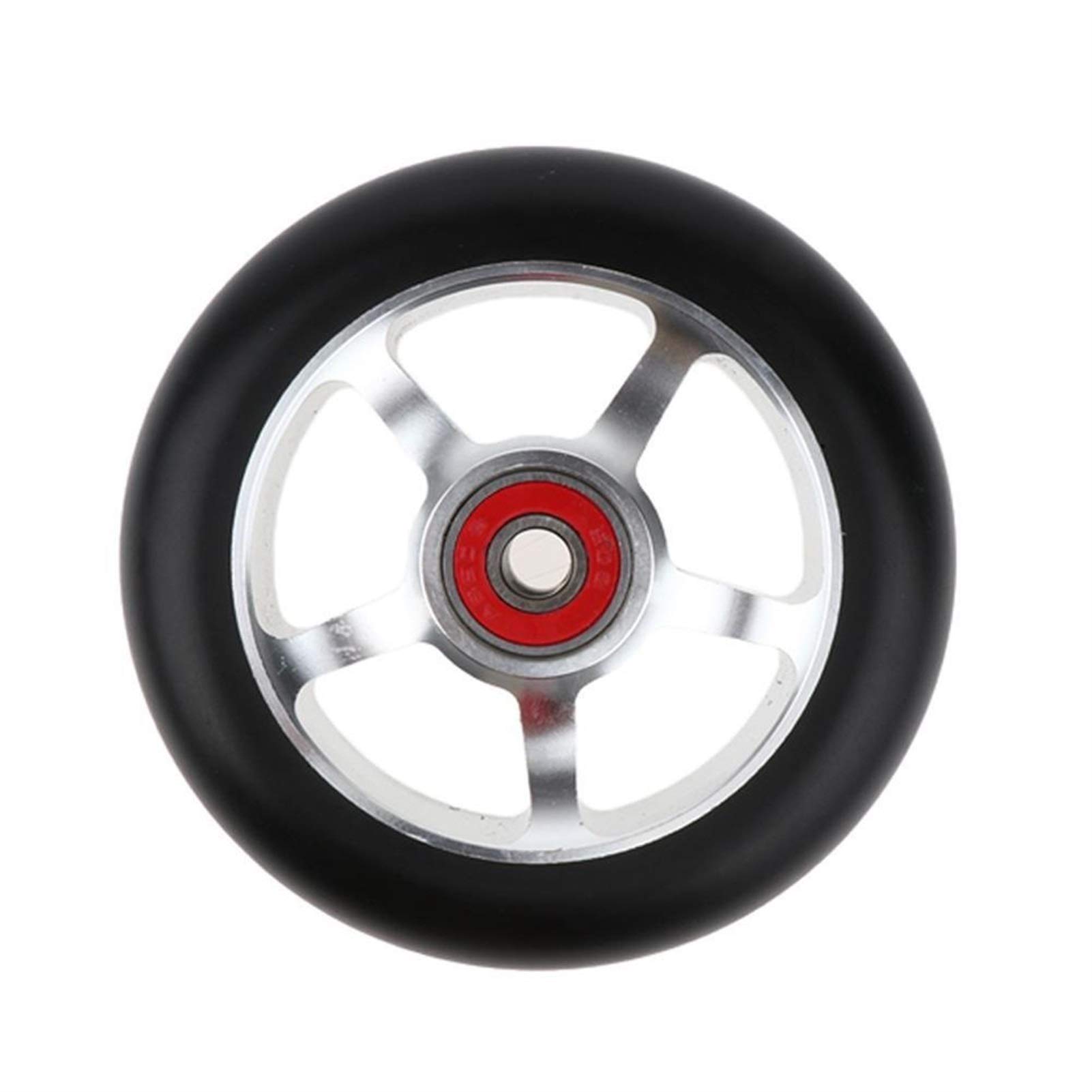 Roue Trottinette,Roue Trottinette Freestyle 2pcs Alliage d'aluminium 100/110mm Scooter Scooter avec roulement Coup de Pied Scooters Pièces de Scooter Roues Roues Accessoires