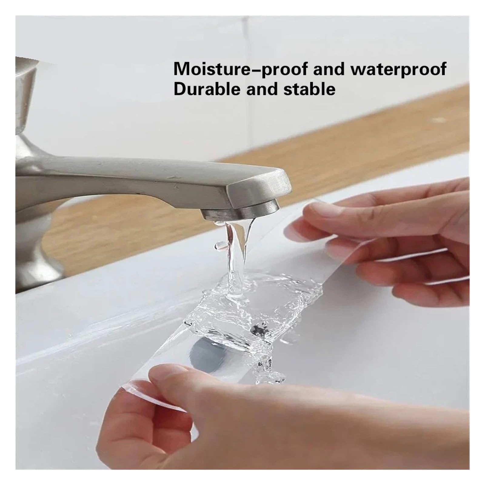 Nastro adesivo biadesivo trasparente, Nastro adesivo resistente trasparente riutilizzabile, biadesivo, for bagno, cucina, parete, decorazione, accessori(20mmx2m)
