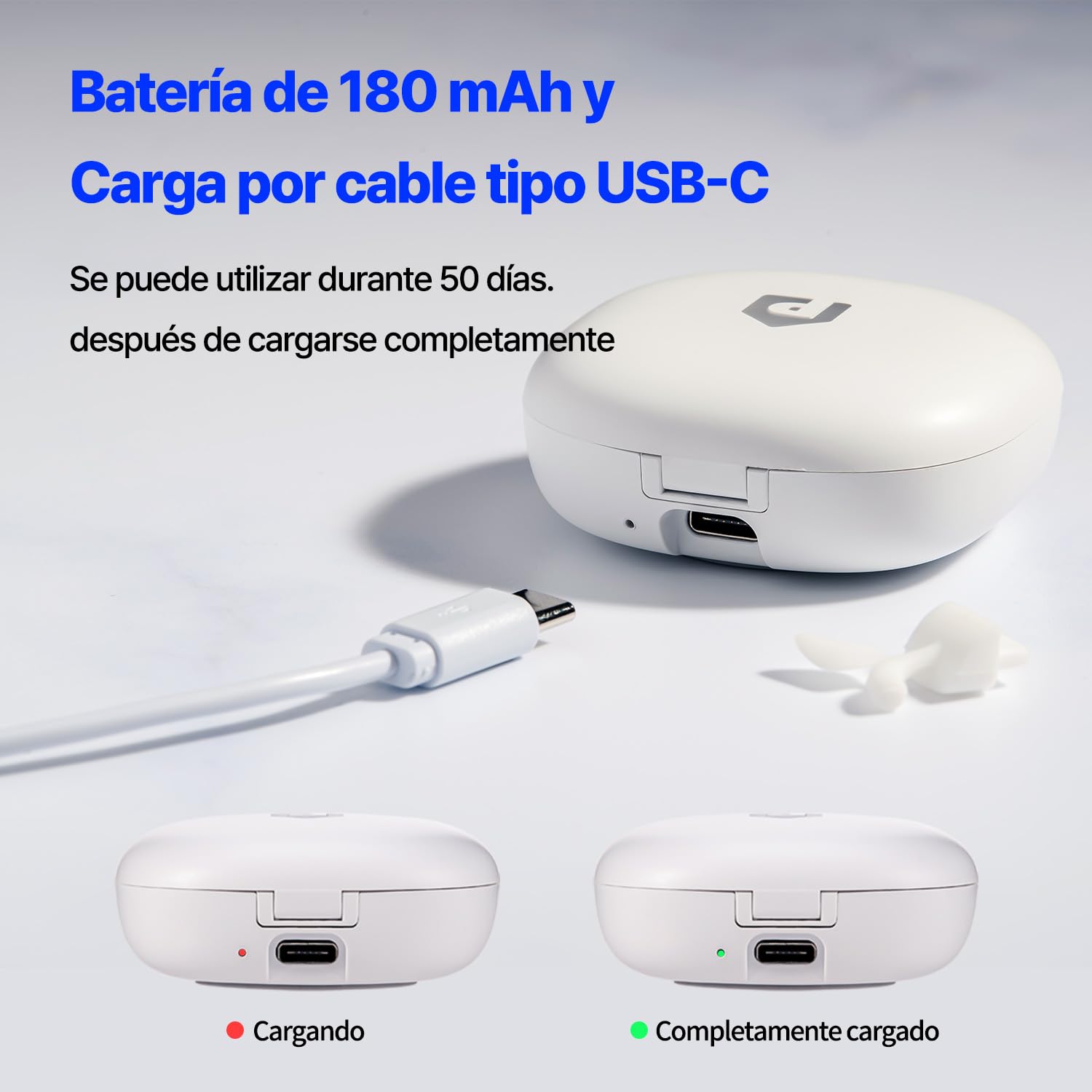 HubiCare Esterilizador Cepillo de Dientes Portátil UV LED, Vida Semipermanente, Estuche Esterilizador Doble LED, Soporte Recargable para Cepillo de Dientes USB (Beige)