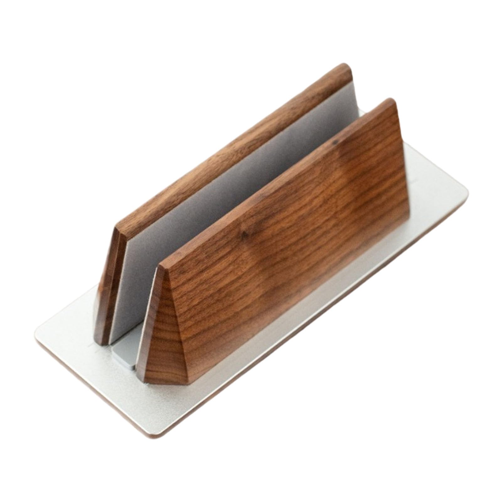 Soporte para laptop para varios grosores de laptop de 1,4 a 3 cm de ancho de ranura con soporte de madera de aluminio para juegos