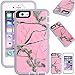 Kecko(TM)for iphone 6 case,Defender Tough Rubber Tree Forest Camo Shockproof Weather Impact Resistant Military Grade Heavy Duty Hybrid Rugged Full Body Protective Built-in Screen Protector Case with Camouflage Woods Design for iphone 6 4.7 inch(for Regular iphone 6) (Pink Tree)