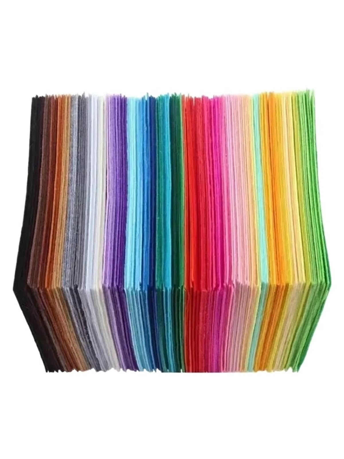 Fieltro Adhesivo Hojas de Tela Fieltro for Coser Manualidades | 40 Uds colores surtidos no tejido 1mm de espesor Patchwork hecho a mano(40pcs)