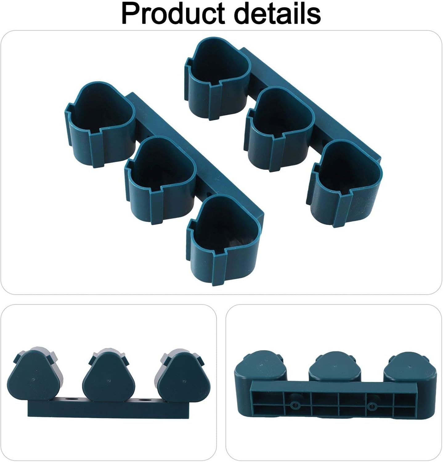 2Pcs Battery Holders For Bosch 10.8V & 12V Tools Battery Rack With Battery Slots, Wall Mount For Bosch 10.8V & 12V Battery Storage Racks Drill Battery Tool Holders(Blue)
