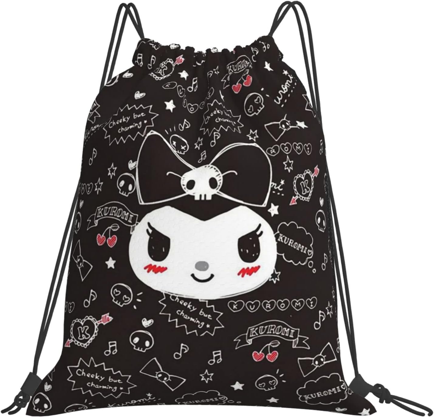 LKUZLOH Anime Drawstring Bag for Girls Women Kids Cute