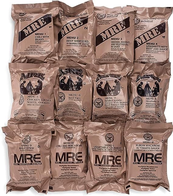【2027年期限】米軍 MREレーション 4個セット Amazon.com: 2027 Inspection Dated MRE (Meals-Ready-To-Eat) Case