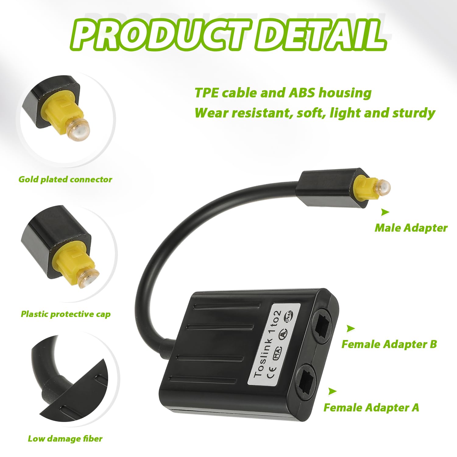 In-Tech Shop - 227 - Splitter Sdoppiatore Con Selettore Cavo Audio - Foto 9