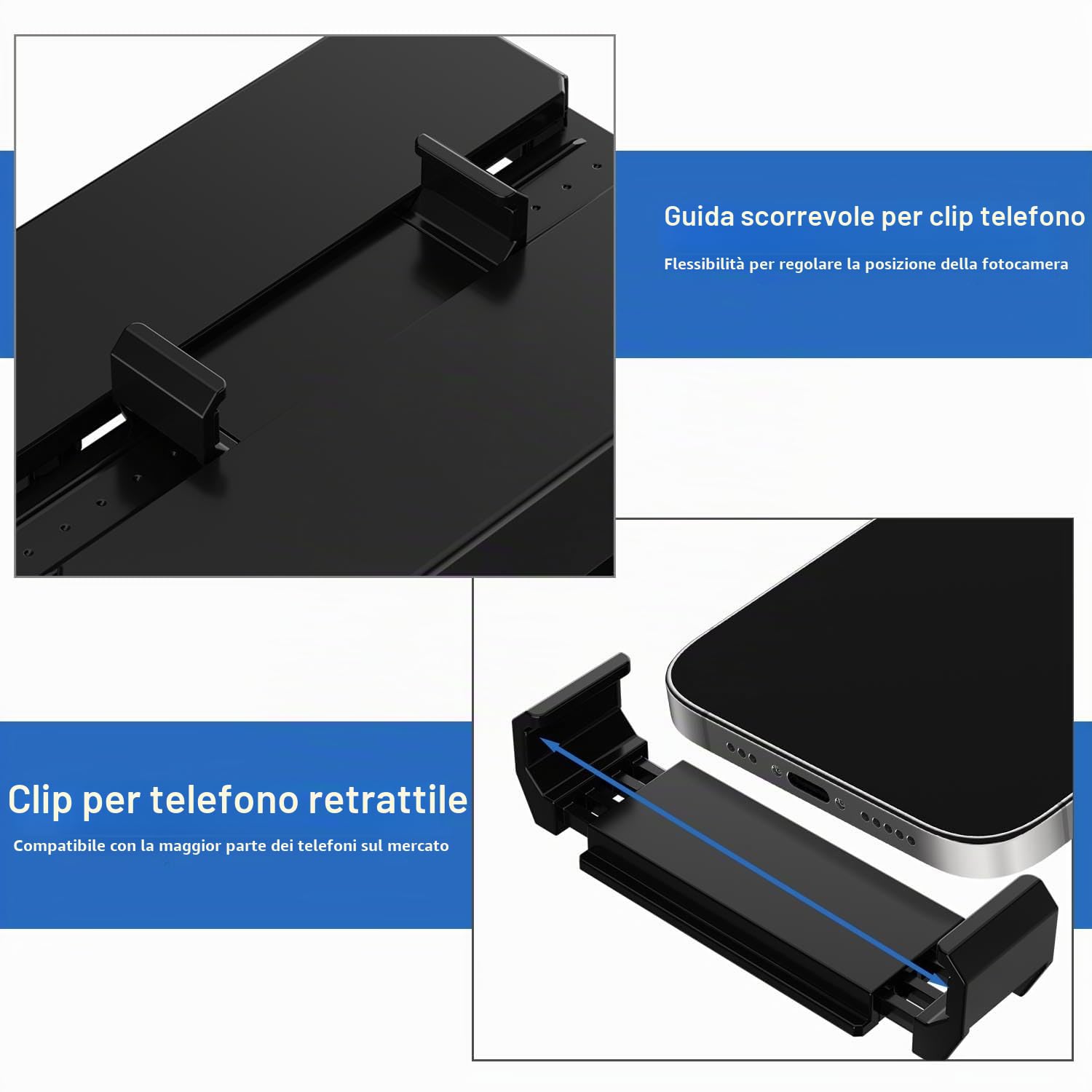 Scanner di film mobile 35 mm per digitalizzare diapositive e negative con smartphone