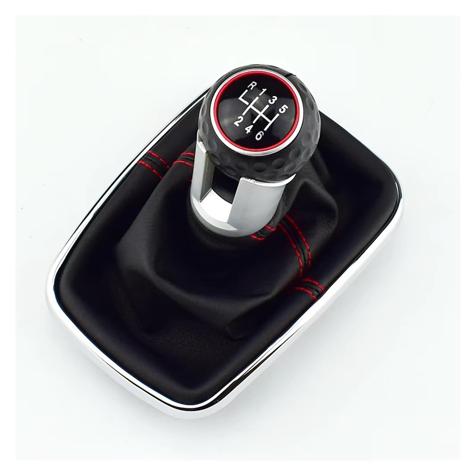 GHQFROP Transmission Gear Shift Knob for VW for Golf for Bora for Jetta for GTI MK4 Car 5/6 Speed 12mm Gear Shift Knob Lever Shifter Gaiter Boot Car Gear Stick Knob(12MM 6 Speed)