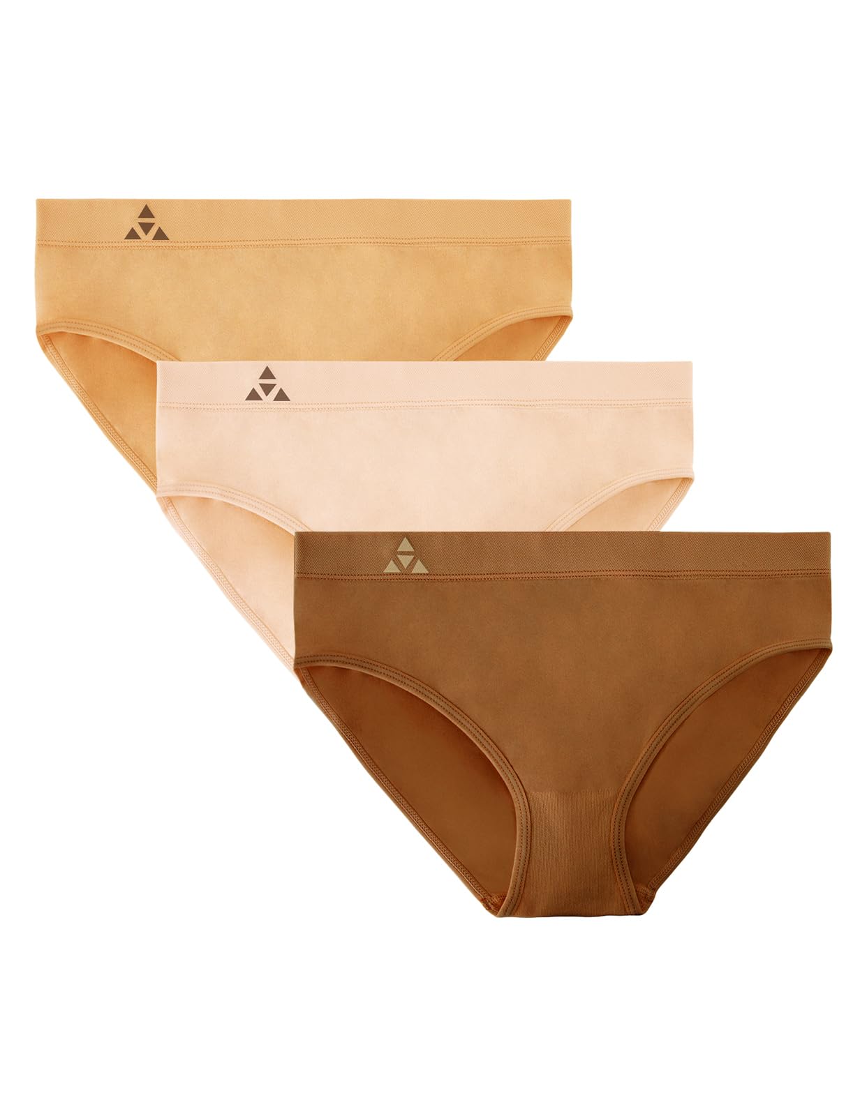 Moisture Wicking Underwear for Women, Seamless Workout Hipster Brief Bikini Panties